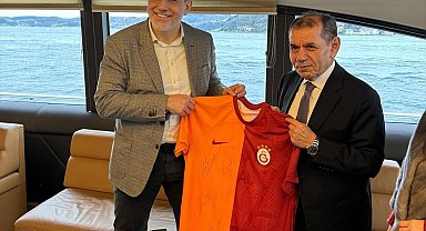 Galatasaray Başkanı Dursun Özbek, Martin Jahn ile bir araya geldi