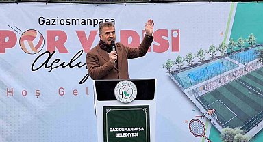 Gaziosmanpaşa'da 2 tenis kortu ve 1 futbol sahası hizmet açıldı