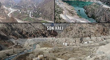 Geçen yıl Temmuz'da baraj sularına gömülen mahalle, Mart'ta yeniden ortaya çıktı