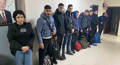 Gelibolu'da 13 kaçak göçmen yakalandı