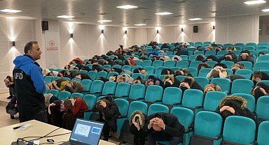 Gençlik Spor İl Müdürlüğü personeline afet eğitimi