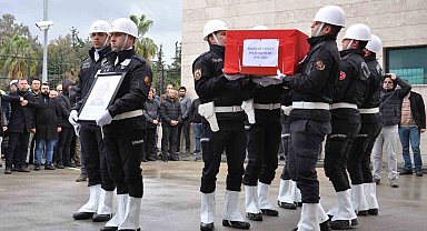 Görev başında hayatını kaybeden polis memurunun cenazesi törenle Hatay'a uğurlandı
