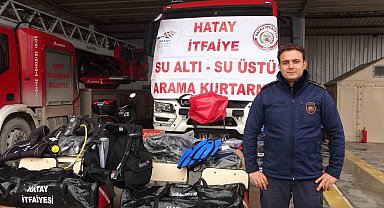Hatay'da depremde zarar gören su altı ve su üstü arama ekiplerinin ekipmanı güçlendirildi