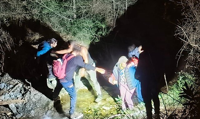 Hatay'da kaybolan 3 şahıs, ekiplerin 4 saatlik çalışmasıyla kurtarıldı