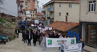 Hisarcık'ta bağımlılıkla mücadele farkındalık yürüyüşü