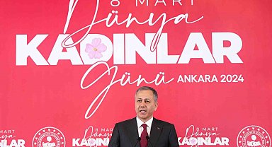 İçişleri Bakanı Yerlikaya: "Teşkilatlarımızda kadına yönelik şiddetle mücadele alanında faaliyet gösteren birim sayısını bin 267'ye yükselttik"