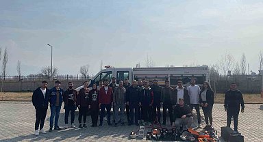 Iğdır Üniversitesi Sivil Savunma ve İtfaiyecilik programı öğrencilerine uygulamalı eğitim