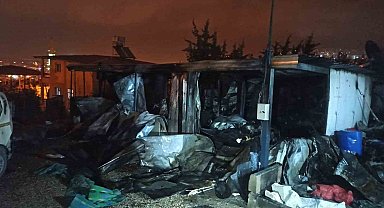 İskenderun'da konteyner yangını