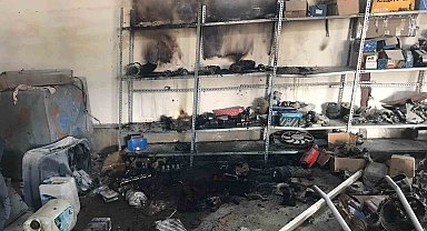 İskenderun'da Sanayi Sitesi'nde iş yeri yangını çıktı