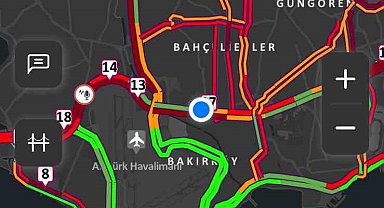 İstanbul'da akşam saatlerinde trafik yoğunluğu yüzde 83'e ulaştı
