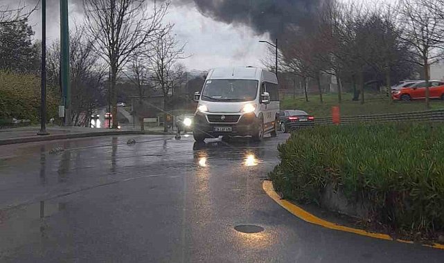 İTÜ Maslak kampüsü içerisinde yangın