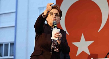 İYİ Parti Genel Başkanı Akşener Aksaray'da destek istedi