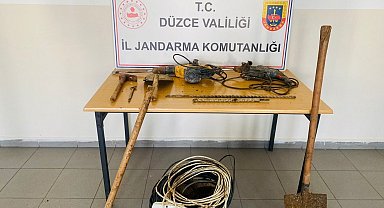 İzinsiz kazıya Jandarma engeli