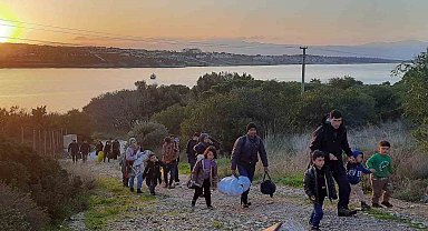 İzmir açıklarında düzensiz göçmen yoğunluğu