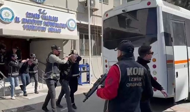İzmir'deki suç örgütlerine operasyonda 15 tutuklama