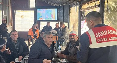 Jandarma Çevre Doğa ve Hayvanları Koruma Timinin tarım ilaçları bilinçlendirme çalışmaları