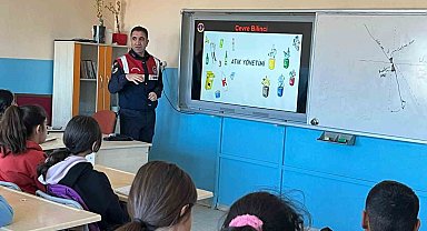 Jandarmadan öğrencilere çevre eğitimi