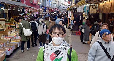 Japon muhasebeciden sessiz İsrail protestosu