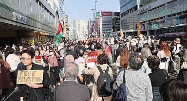 Japonya'da "Gazze'ye destek" gösterisi