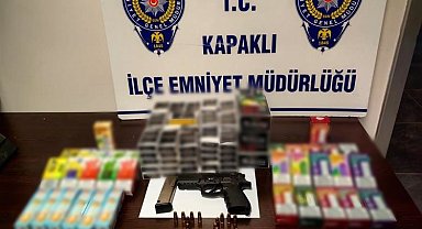 Kapaklı'da kaçak sigara operasyonu: 2 iş yeri sahibi gözaltında