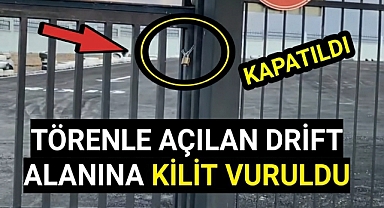 Karaman'da Drift Alanın Kapısına Kilit Vuruldu