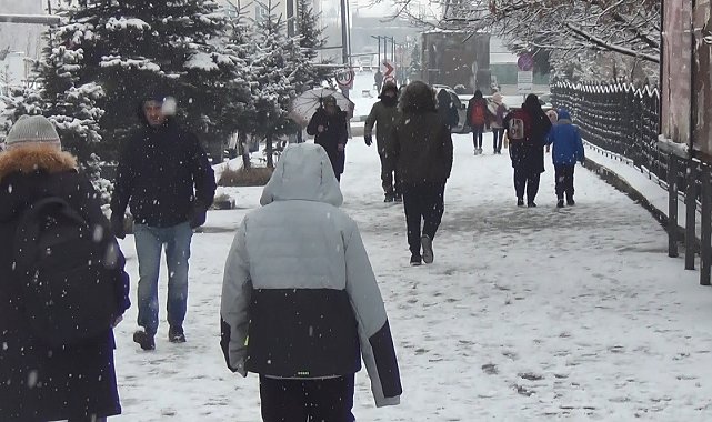 Kars'ta kar yağışı etkili oluyor