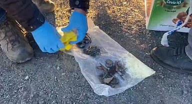 Kars'ta peynir paketinden tarih çıktı