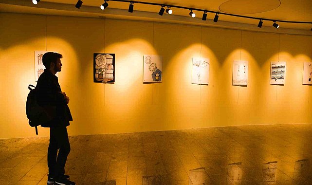 Kastamonu Üniversitesi'nde "Kütüphane Haftası-Karikatür Sergisi" sanatseverlerle buluştu