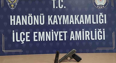 Kastamonu'da ruhsatsız tabanca ele geçirildi