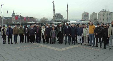 Kayseri'de 27 Mart Tiyatro Günü için tören düzenlendi
