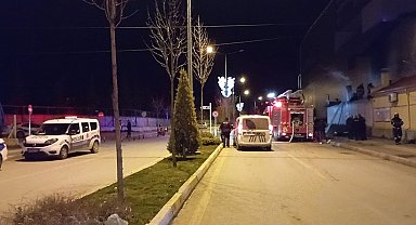 Kazan dairesinde çıkan yangın maddi hasara yol açtı