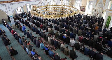 Kilis'te Cuma namazı sonrası Filistinliler için dua edildi