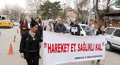 Kırıkkale'de bu iki hastalığa dikkat çekmek için yürüdüler