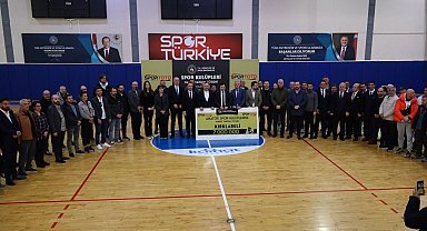 Kırklareli'nde amatör spor kulüplerine nakdi yardım