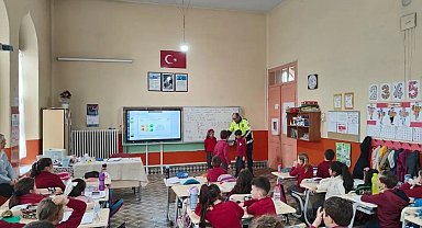 Kırklareli'nde öğrencilere trafik eğitimi