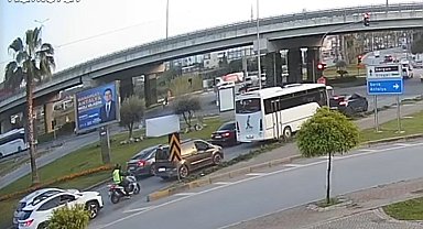 Kırmızı ışık ihlali, motosiklet sürücüsünü hayattan koparıyordu