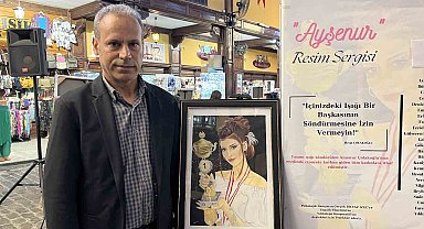Kızının öldürülmesinin ardından çizdiği anlam dolu resimlerle sergi açtı