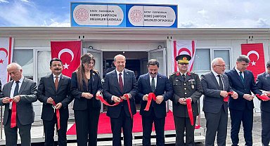 KKTC Cumhurbaşkanı Tatar, İskenderun'da Kıbrıs Şampiyon Melekler İlkokul ve Ortaokulu'nun açılışını yaptı