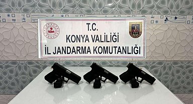 Konya'da silah kaçakçılarına operasyon: 4 gözaltı