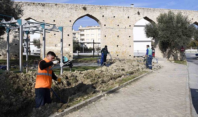 Kuşadası'nın Tarihi Su Kemeri ışıklandırılacak