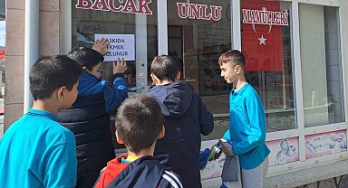 Kütahya Ahteri İmam Hatip Ortaokulundan "Askıda Ekmek" uygulaması