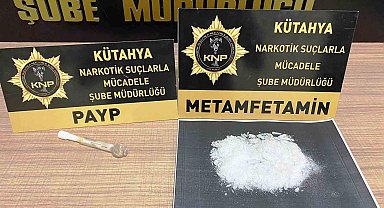 Kütahya'da durdurulan otobüsteki yolcu uyuşturucuyla yakalandı