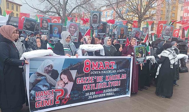 Kütahya'da kadınlar Gazze için yürüdü