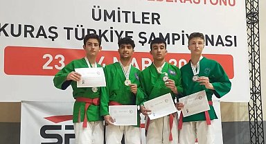 Kütahyalı sporculardan Ümitler Kuraş Türkiye Şampiyonası'nda zafer