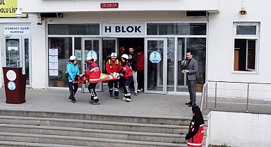Lisede ki tatbikat gerçeğini aratmadı