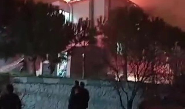Lojmanda çıkan yangın korku ve paniğe neden oldu