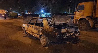 LPG dolumu esnasında alev alan araçtaki 3 kişi yaralandı