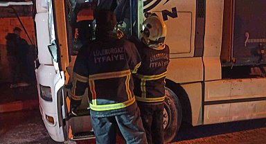 Lüleburgaz'da tır yangını