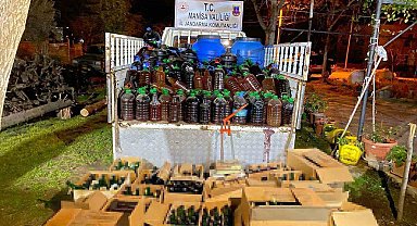 Manisa'da 2 bin litre kaçak alkol yakalandı