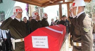 Manisa'da Kıbrıs gazisine son görev